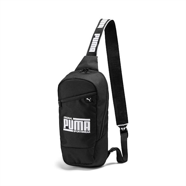 Sole Crossbody Bag, Puma Black, extralarge