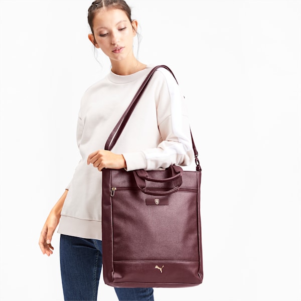 Ferrari Lifestyle Women's Shopper Bag, Vineyard Wine, extralarge-IND