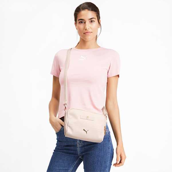 PUMA x Ferrari Mini Women's handbag, Pastel Parchment, extralarge-IND