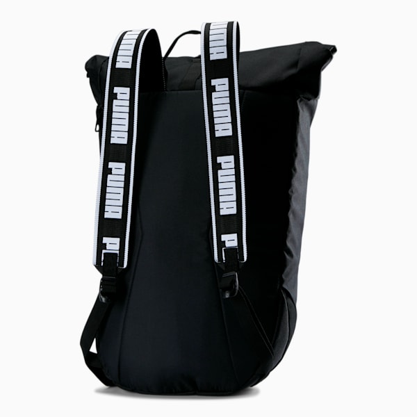 AOP Roll Top Backpack, Puma Black-AOP, extralarge