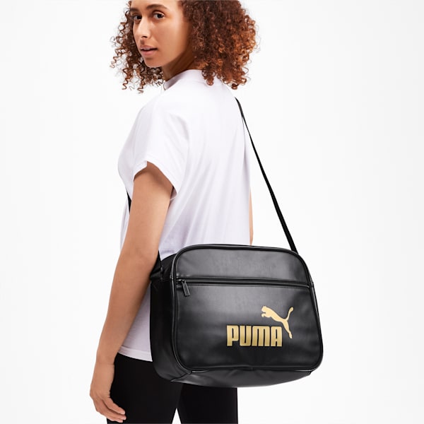 Core Up Reporter Bag, Puma Black-Gold, extralarge