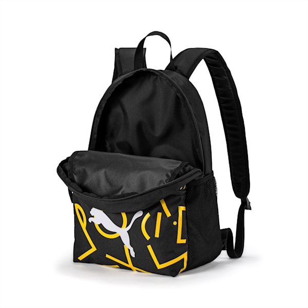 BVB DNA Backpack, Puma Black-Cyber Yellow, extralarge