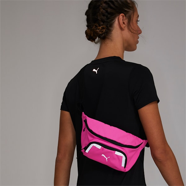 Large Running Waist Bag, Luminous Pink, extralarge