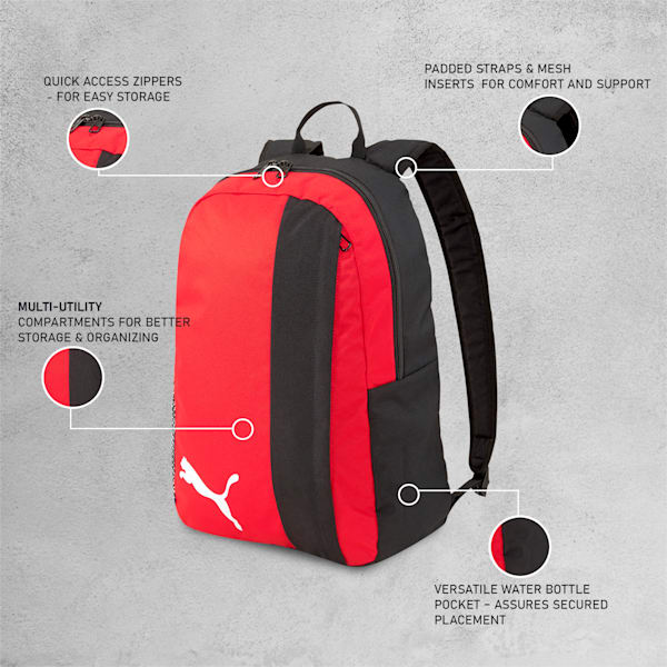 teamGOAL 23 Football Backpack, Puma Red-Puma Black, extralarge-IND
