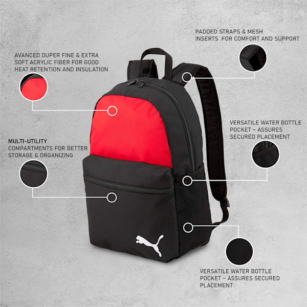 GOAL Backpack Core, Puma Red-Puma Black