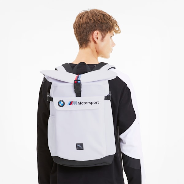 BMW M Motorsport Backpack, Puma White, extralarge