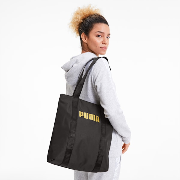 Women's PUMA Core Base Shopper Bag in Black