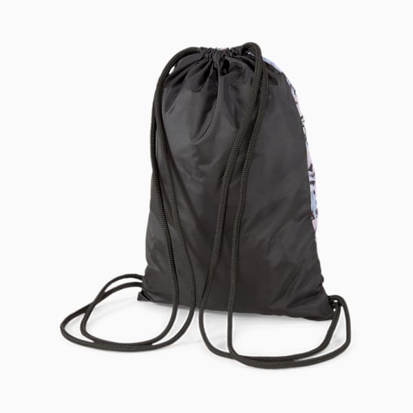 Core Seasonal Women's Gym Sack, Puma Black-Leaf AOP, extralarge