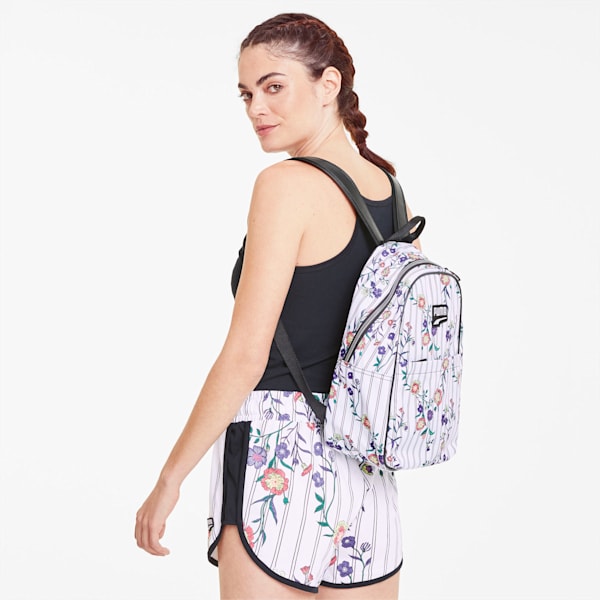 Prime Time Festival Backpack, Puma White-Puma Black-flower AOP, extralarge