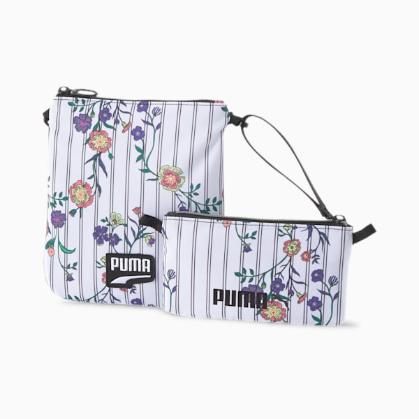 Prime Time Festival Pouch, Puma White-Puma Black-flower AOP, extralarge