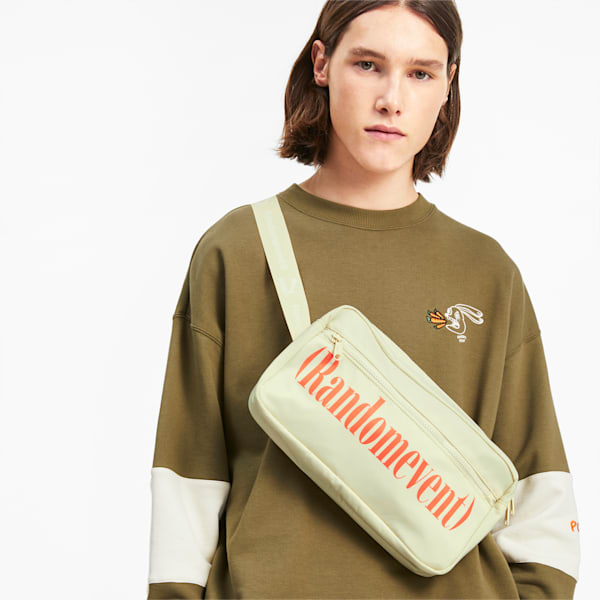 PUMA x RANDOMEVENT Waist Bag, White Asparagus, extralarge