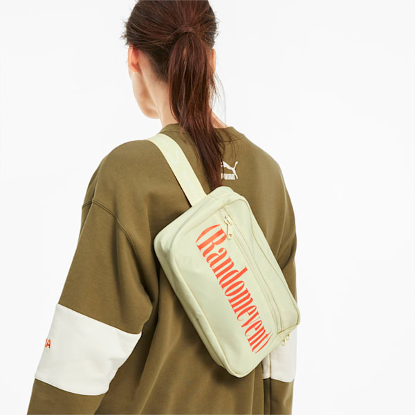 PUMA x RANDOMEVENT Waist Bag, White Asparagus, extralarge