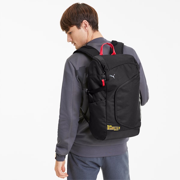 Porsche Legacy Helmet Backpack, Puma Black, extralarge