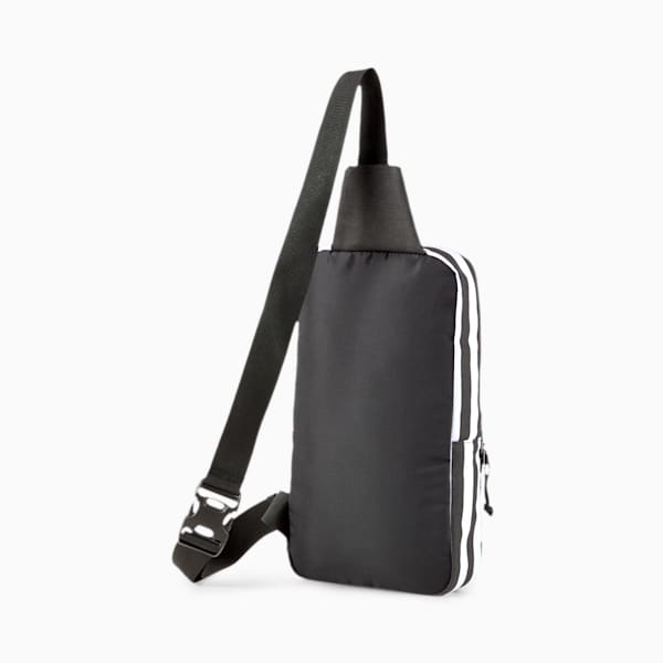 PUMA x ODIN Crossbody Bag, Puma White-Puma Black-Stripes, extralarge