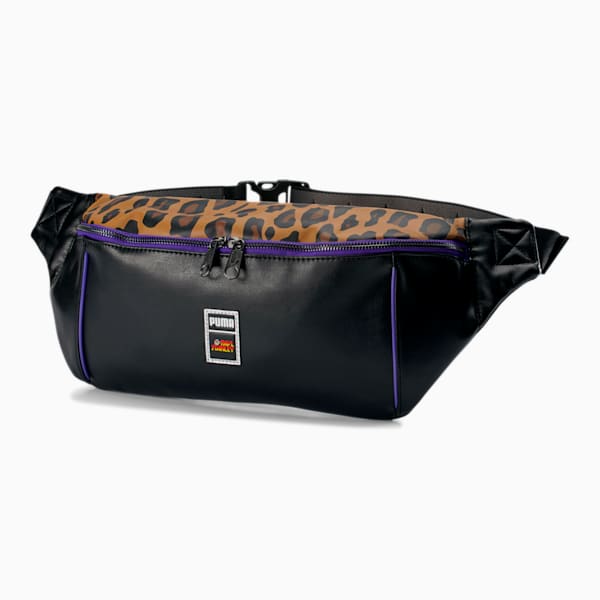 PUMA x PAUL STANLEY Waist Bag, Puma Black-AOP, extralarge