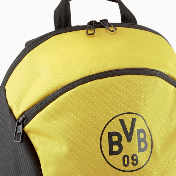 BVB FINAL Backpack, Puma Black-Cyber Yellow, extralarge