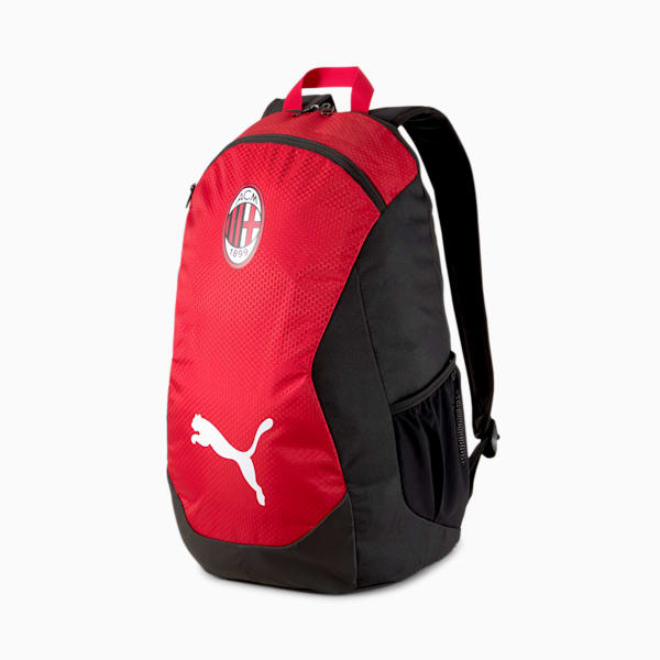 AC Milan FINAL Backpack, Puma Black-Tango Red, extralarge