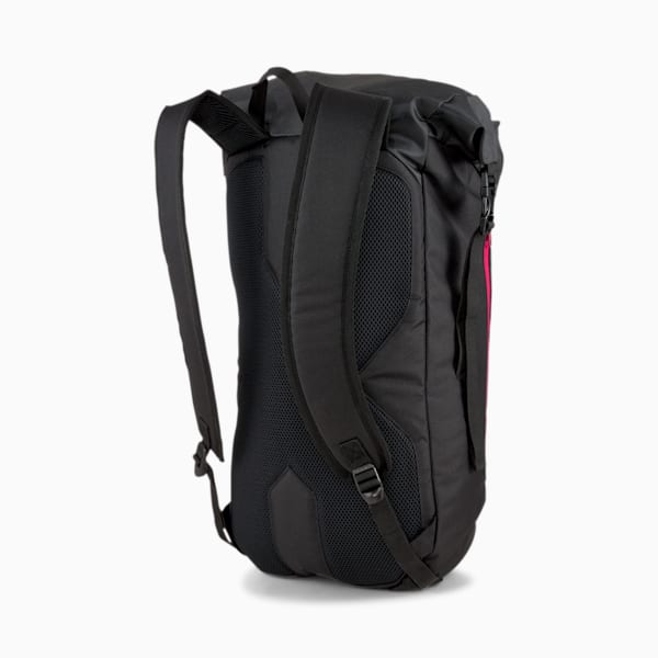 AC Milan ftblCulture Rolltop Backpack, Puma Black-Tango Red, extralarge