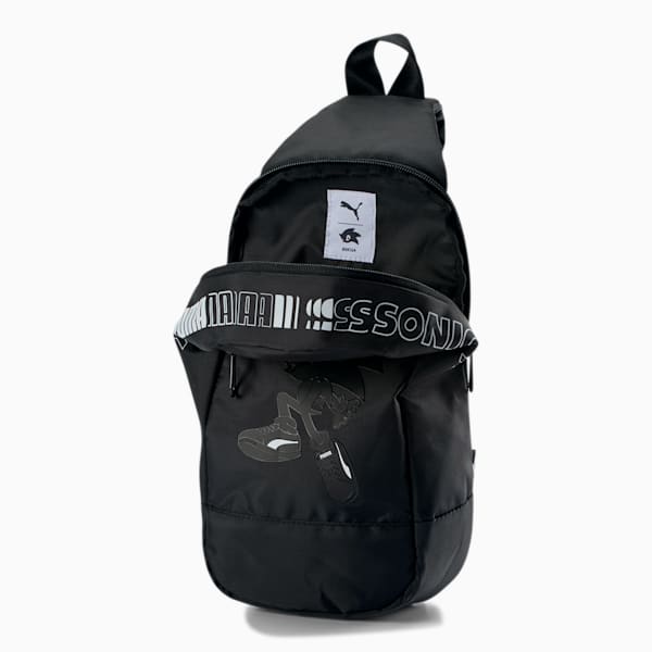PUMA x SONIC Crossbody Bag, Puma Black, extralarge