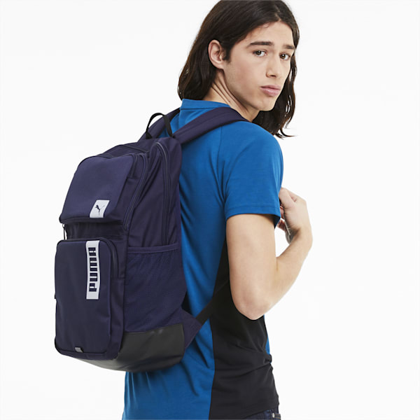 PUMA Deck II Unisex Backpack, Peacoat, extralarge-IND