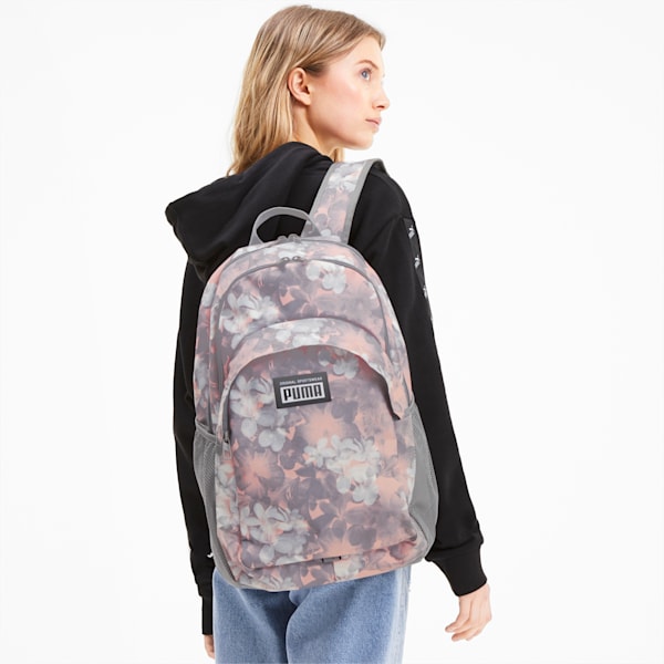 PUMA Academy Backpack, Bridal Rose-Floral AOP, extralarge