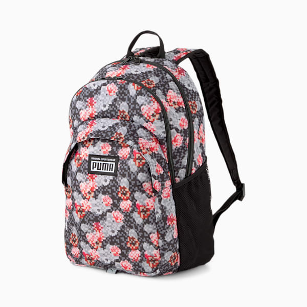 PUMA Academy Unisex Backpack, CASTLEROCK-Floral AOP, extralarge-AUS