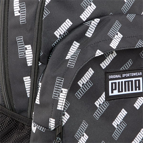 PUMA Academy Backpack, Puma Black-No. 1 Logo AOP, extralarge