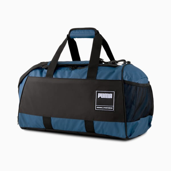 PUMA Unisex Gym Duffle Bag, Digi-blue-Puma Black, extralarge-AUS