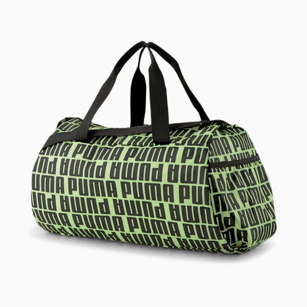 Essentials Barrel Bag, Puma Black-Fizzy Yellow, extralarge