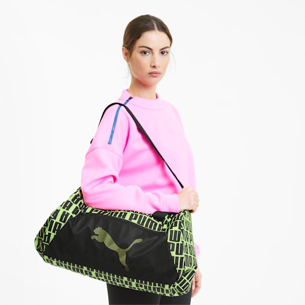 Maleta Essentials, Puma Black-Fizzy Yellow, extralarge