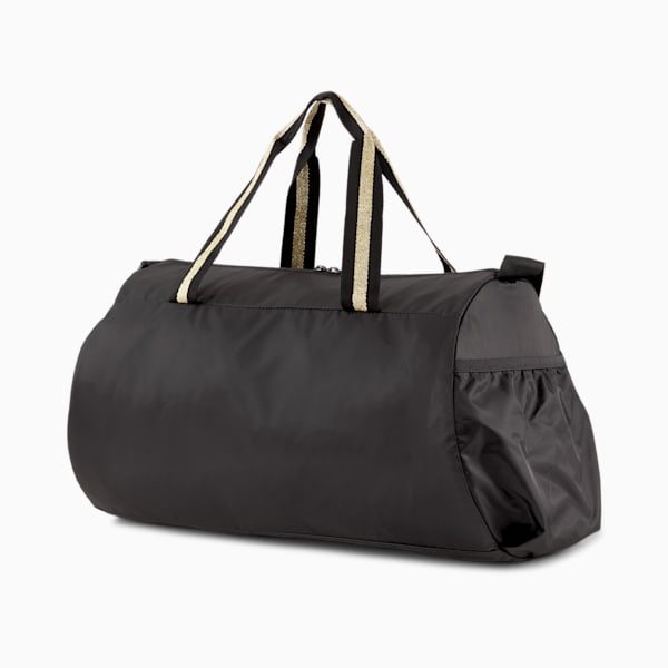Essentials Barrel Bag, Puma Black-Bright Gold, extralarge
