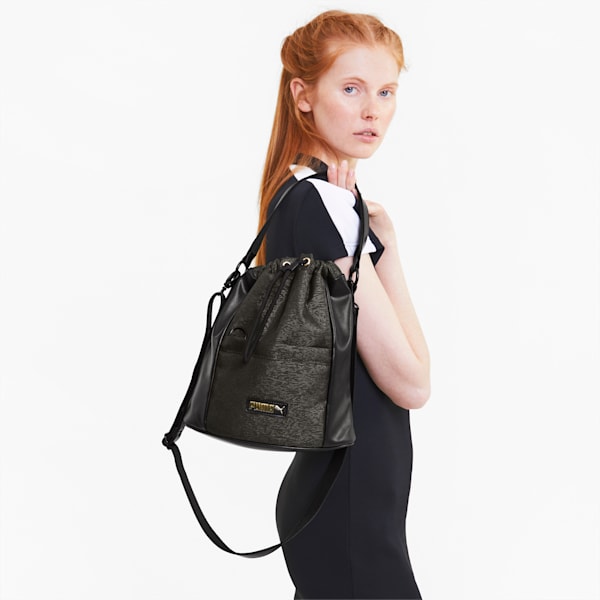 Leather Bucket Bag Beige / Medium (11'×12.5'×4.7')