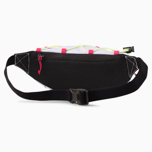 PR Women's Waist Bag, Puma White-Fizzy Yellow-Glowing Pink, extralarge