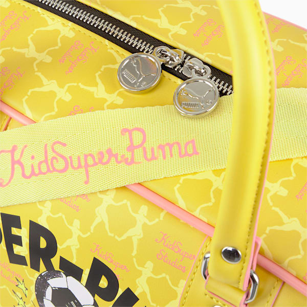 PUMA x KIDSUPER STUDIOS Grip Bag, Ceylon Yellow-Mellow Yellow-Salmon Rose, extralarge