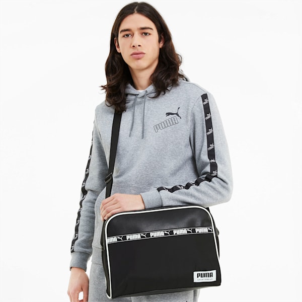 Campus Reporter Bag, Puma Black, extralarge