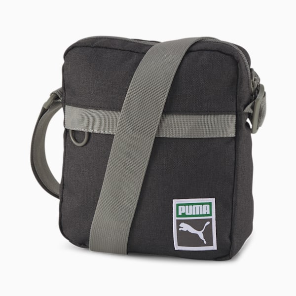 Originals Retro Portable Shoulder Bag, Puma Black-heather, extralarge