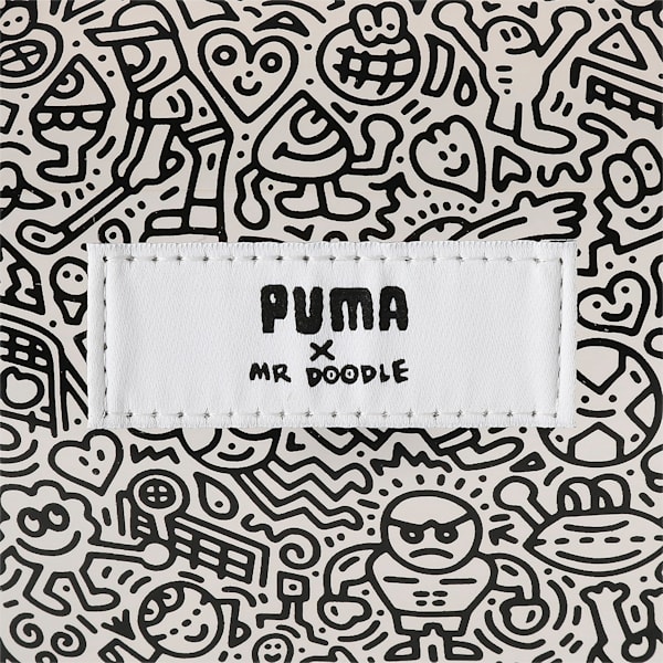 PUMA x MR DOODLE Shopper Bag, Transparent-Puma White-Puma Black, extralarge
