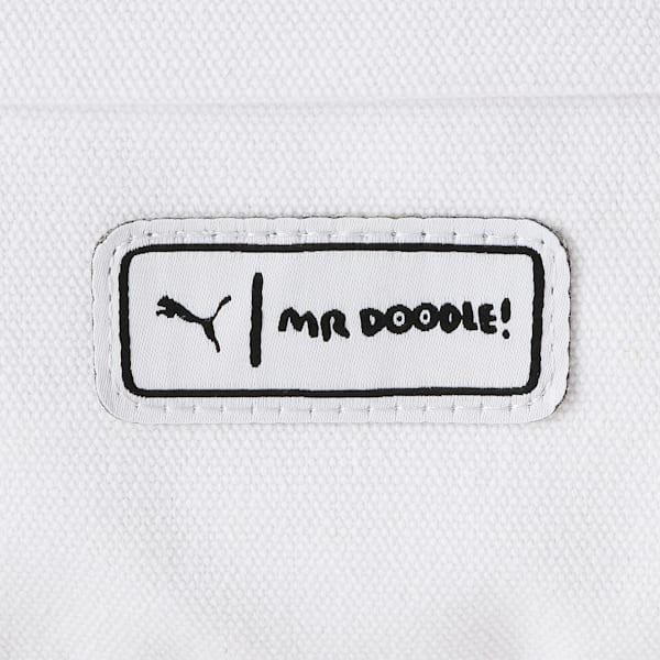 PUMA x MR DOODLE Waist Bag, Puma White-Puma Black, extralarge