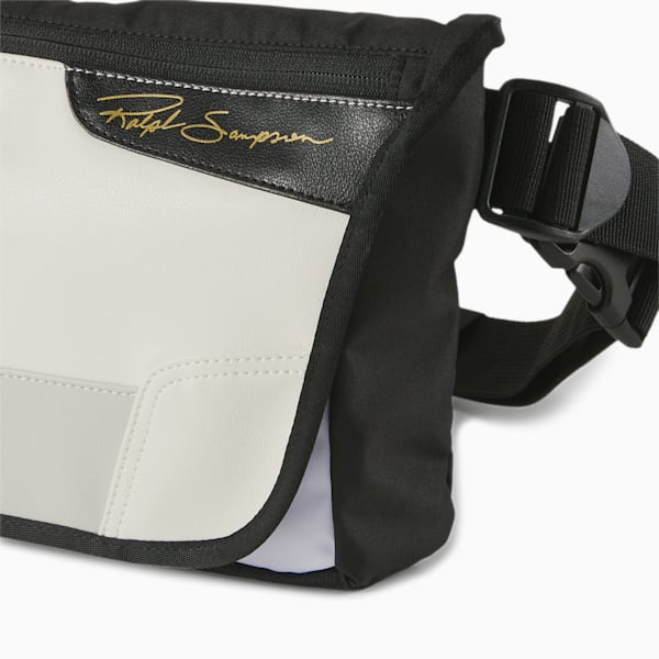 Ralph Sampson Messenger Bag, Puma White-Puma Black, extralarge
