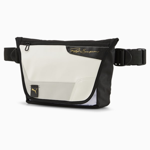 Ralph Sampson Messenger Bag, Puma White-Puma Black, extralarge