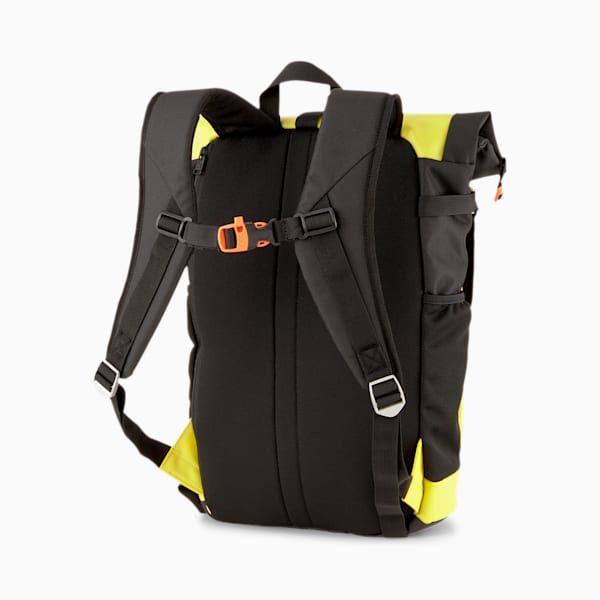 PUMA x CENTRAL SAINT MARTINS Rolltop Backpack, Super Lemon, extralarge