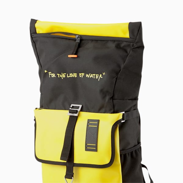 PUMA x CENTRAL SAINT MARTINS Rolltop Backpack, Super Lemon, extralarge
