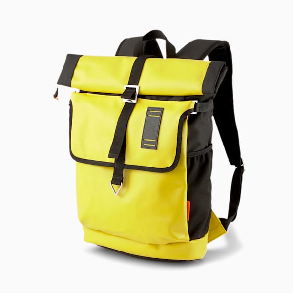 PUMA x CENTRAL SAINT MARTINS Rolltop Backpack, Super Lemon, extralarge