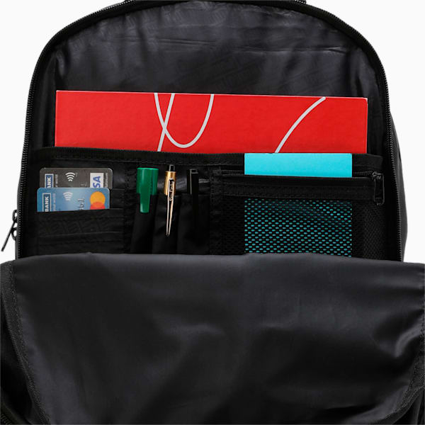 PUMA Derby Unisex Backpack, Puma Black-CASTLEROCK, extralarge-IND