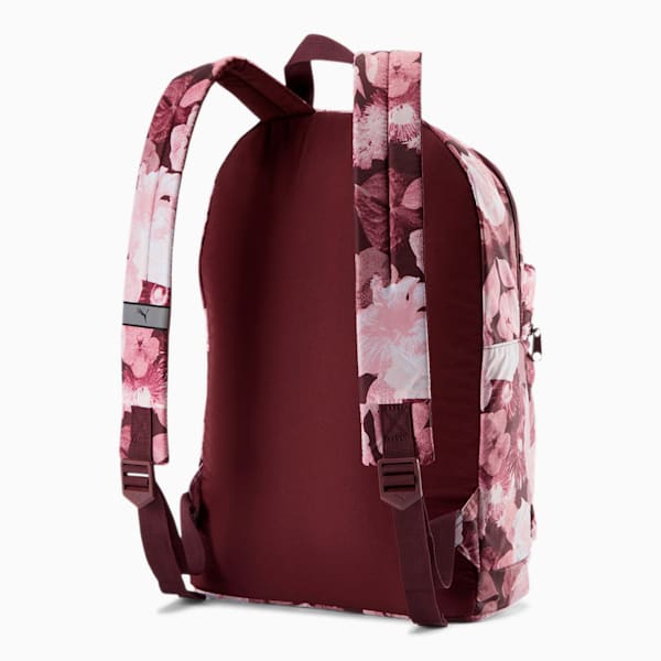 PUMA Classic Cat Backpack, Vineyard Wine-Floral AOP, extralarge