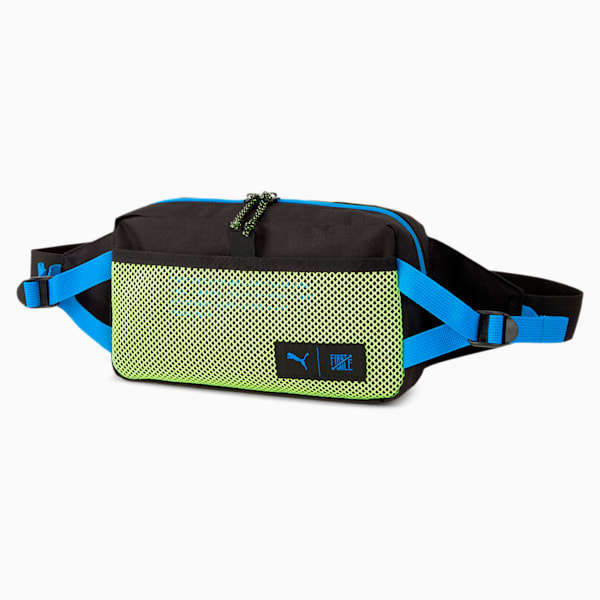 PUMA x FIRST MILE Waist Bag, Puma Black-Nrgy Blue-Fizzy Yellow, extralarge