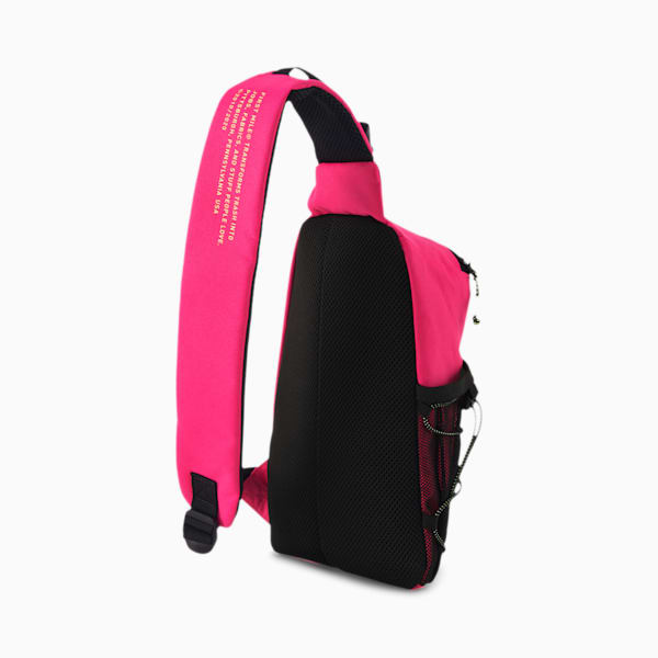 PUMA x FIRST MILE Crossbody Bag, Puma Black-Glowing Pink-Fizzy Yellow, extralarge