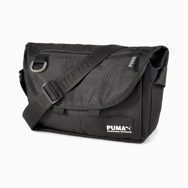 Street Messenger Bag, Puma Black, extralarge