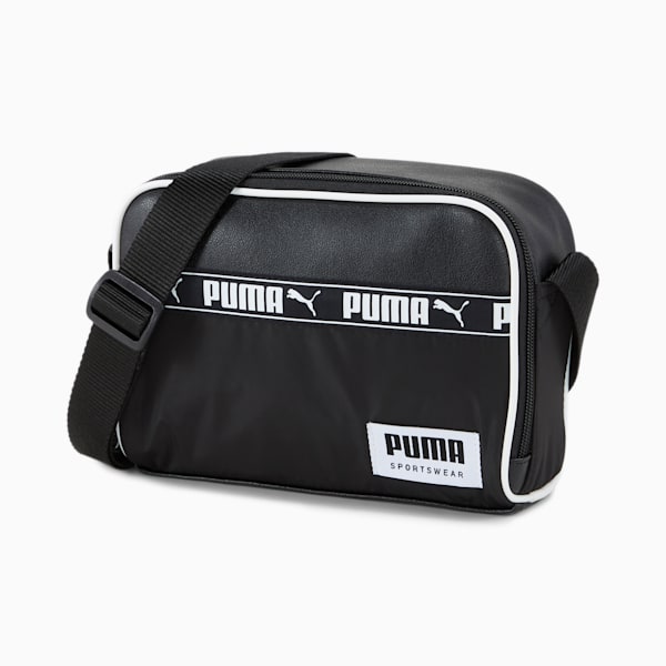 Campus Reporter Shoulder Bag, Puma Black, extralarge