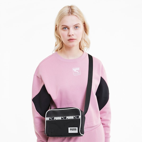 Campus Reporter Shoulder Bag, Puma Black, extralarge